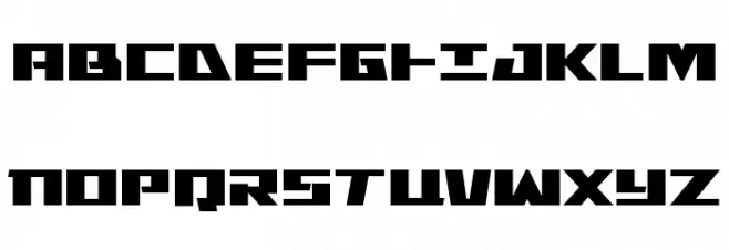 Yamato Class Bold फ़ॉन्ट अपरकेस