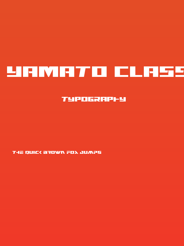Yamato Class Bold Poster