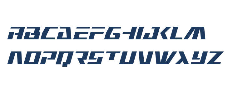 Yamato Class Condensed Italic Lowercase