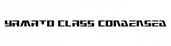 Yamato Class Condensed Caratteri