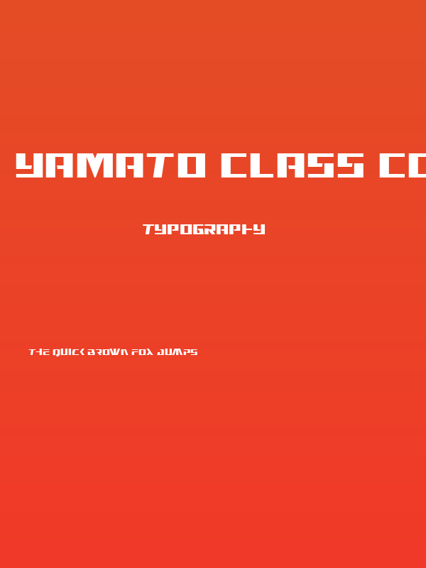 Yamato Class Condensed Poster