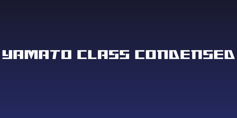 Yamato Class Condensed Social Header