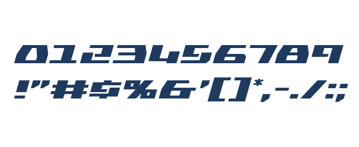 Yamato Class Expanded Italic Other Characters