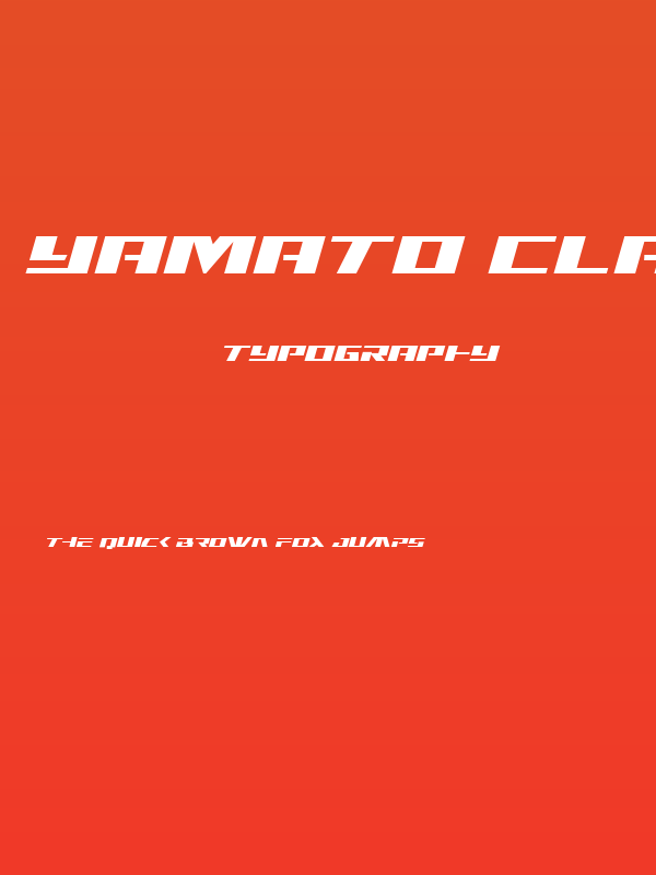Yamato Class Expanded Italic Poster