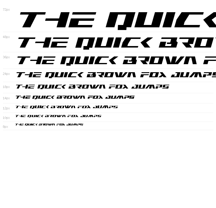 Yamato Class Expanded Italic Waterfall