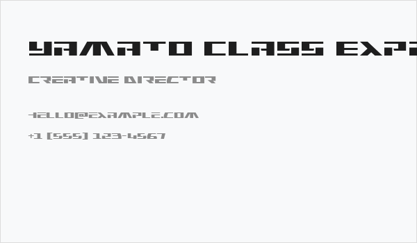 Yamato Class Expanded Business Card
