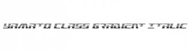 Yamato Class Gradient Italic Скачать бесплатные шрифты
