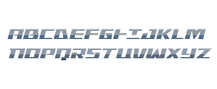Yamato Class Gradient Italic Uppercase