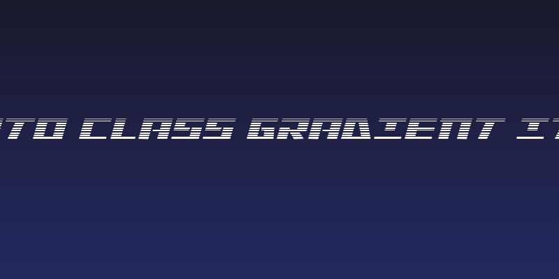 Yamato Class Gradient Italic Social Header