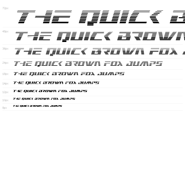 Yamato Class Gradient Italic Waterfall