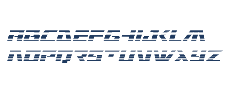 Yamato Class Gradient Italic Lowercase