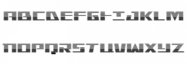 Yamato Class Gradient Caratteri MAIUSCOLE