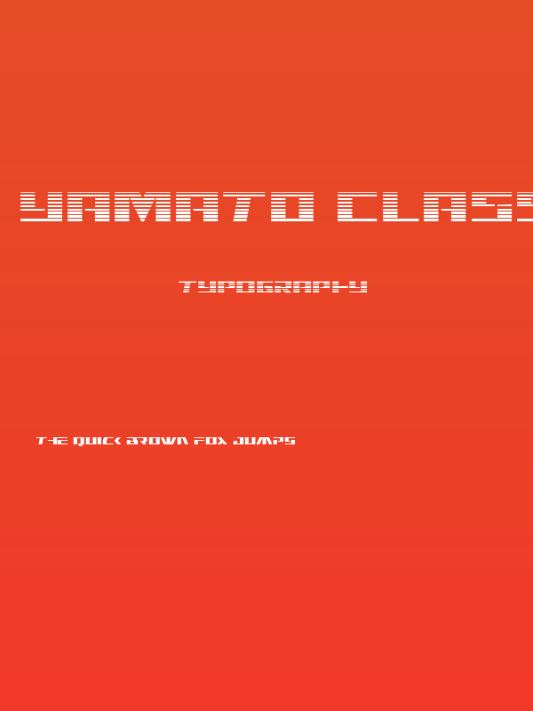 Yamato Class Gradient Poster