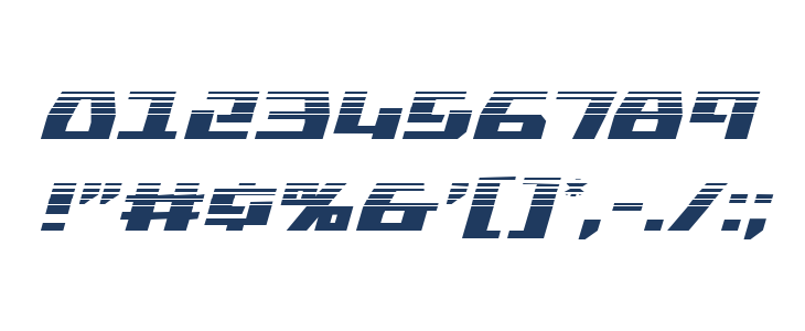 Yamato Class Halftone Italic Other Characters