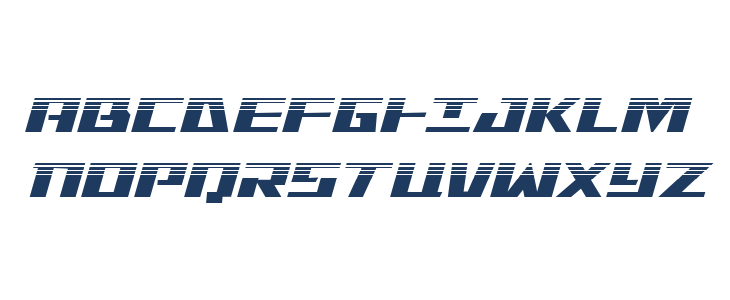 Yamato Class Halftone Italic Uppercase