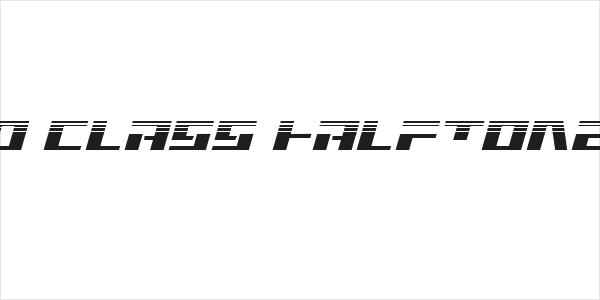 Yamato Class Halftone Italic Logo