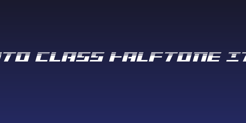 Yamato Class Halftone Italic Social Header