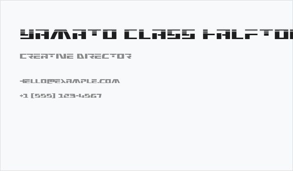 Yamato Class Halftone Business Card
