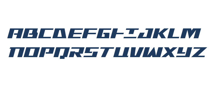 Yamato Class Italic Uppercase