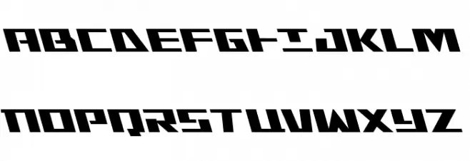 Yamato Class Leftalic Шрифта ВЕРХНИЙ