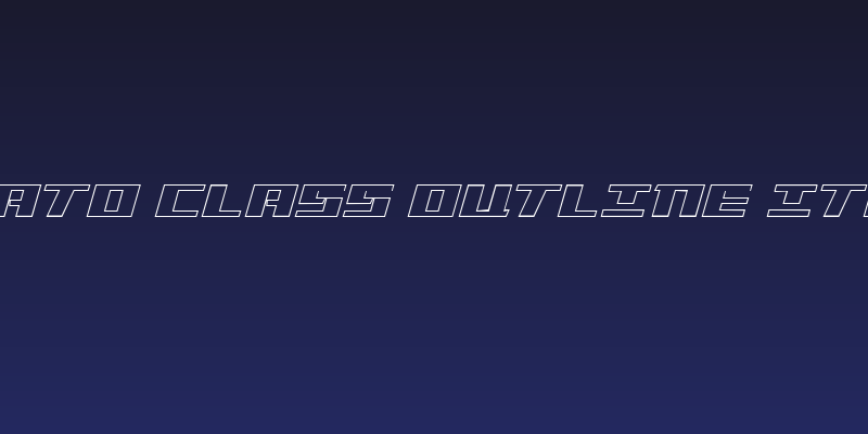 Yamato Class Outline Italic Social Header