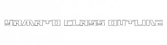 Yamato Class Outline Font
