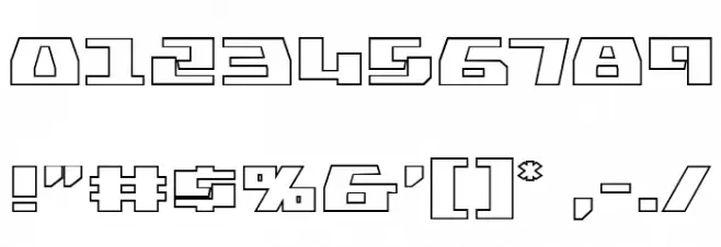 Yamato Class Outline Font OTHER CHARS