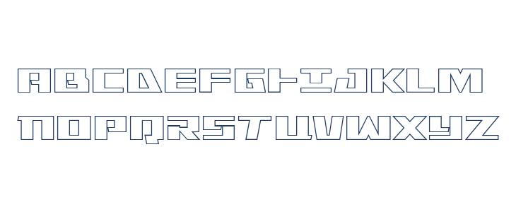 Yamato Class Outline Uppercase