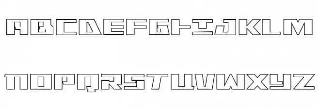 Yamato Class Outline Font UPPERCASE