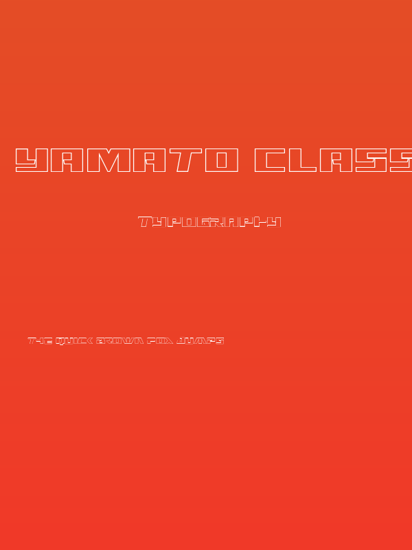 Yamato Class Outline Poster