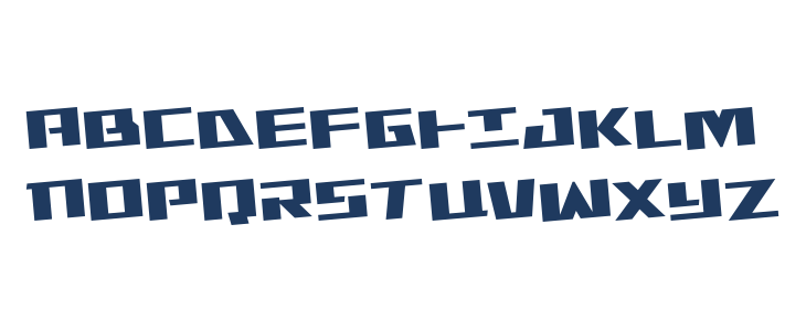 Yamato Class Rotated Uppercase