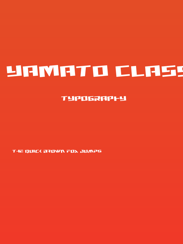Yamato Class Rotated Poster