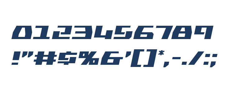 Yamato Class Semi-Italic Other Characters
