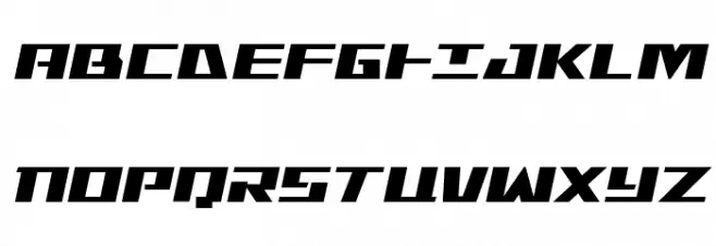 Yamato Class Semi-Italic Caratteri MAIUSCOLE
