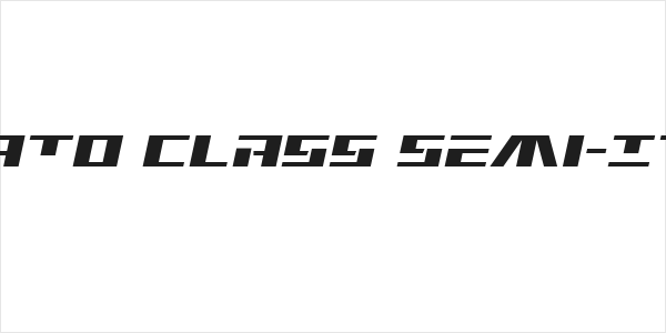 Yamato Class Semi-Italic Logo
