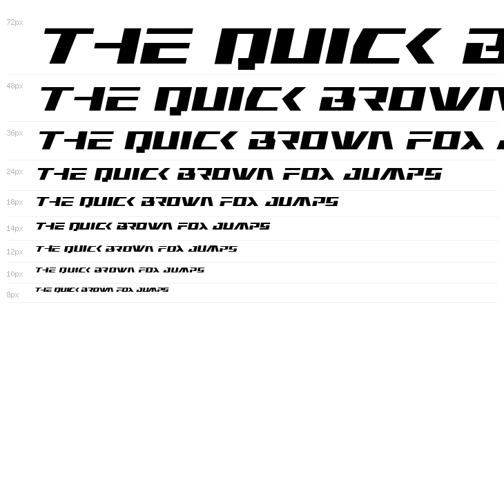 Yamato Class Semi-Italic Waterfall