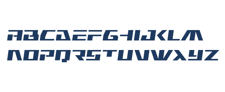 Yamato Class Slight-Italic Lowercase