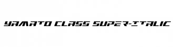 Yamato Class Super-Italic Скачать бесплатные шрифты