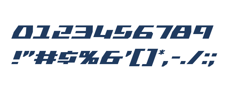 Yamato Class Super-Italic Other Characters
