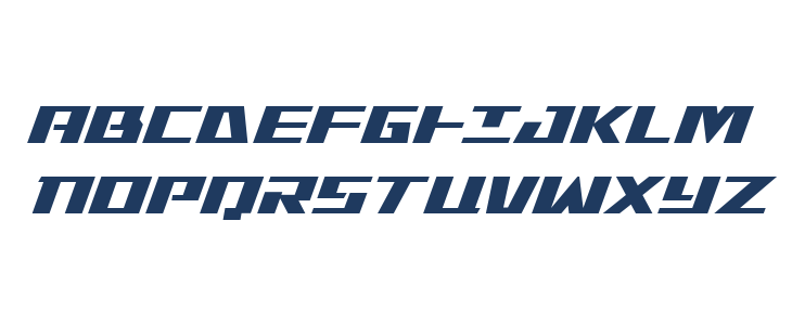 Yamato Class Super-Italic Uppercase