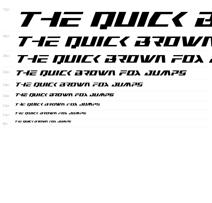 Yamato Class Super-Italic Waterfall