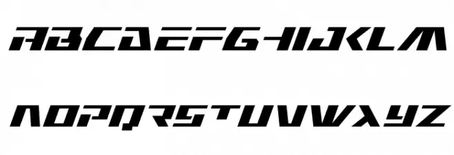 Yamato Class Super-Italic Шрифта строчной