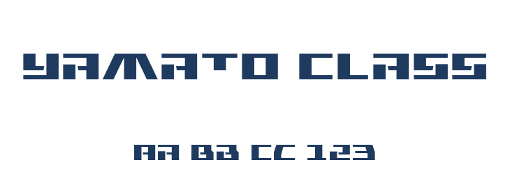 Yamato Class Font Preview