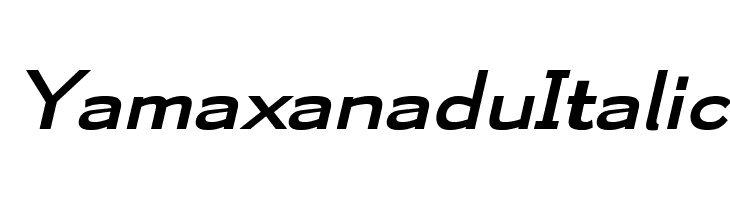 Yamaxanadu Italic  Frei Schriftart Herunterladen