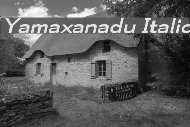 Yamaxanadu Italic Font examples