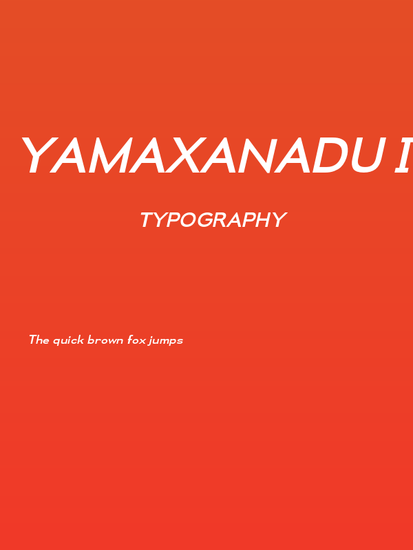 Yamaxanadu Italic Poster