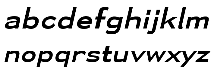 Yamaxanadu Italic Font LOWERCASE