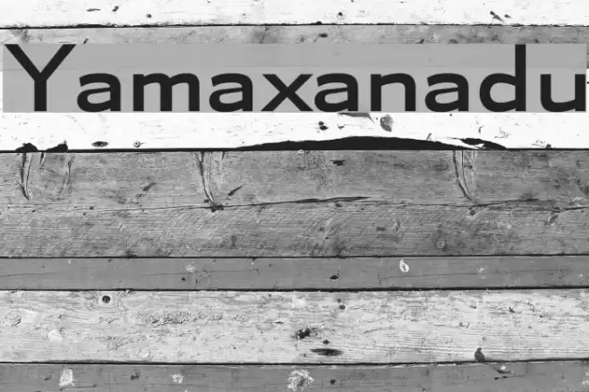 Yamaxanadu Font examples