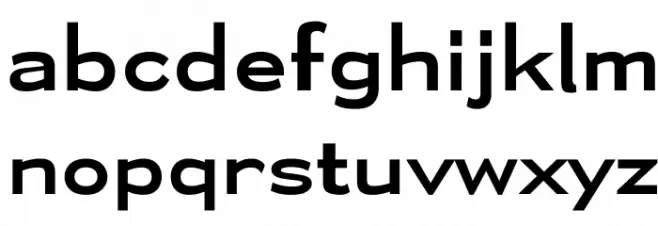Yamaxanadu Schriftart Kleinbuchstaben