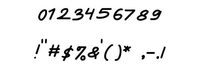 Yamet Kudasi Regular Font OTHER CHARS